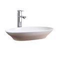 thumbnail image 1 of Fine Fixtures MV2416OVW 24 x 16 Pi. Moderne Ovale Évier de Navire&44; Blanc, 1 of 1