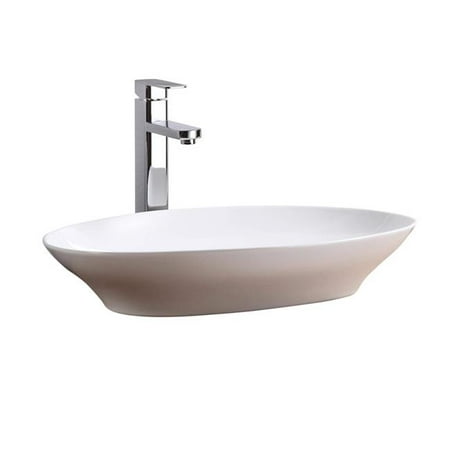 Fine Fixtures Mv2416ovw 24 X 16 Ft Modern Oval Vessel Sink 44 White Canada - 24 X 16 Bathroom Sink