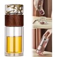 thumbnail image 1 of Infusifie - Infusifie Tea Infuser, 2025 New Tea Infuser Bottle, Portable Glass Tea Infuser Bottle, For Loose Leaf Tea (1Pcs* Wood Grain), 1 of 1