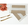 thumbnail image 5 of Unique Bargains Set of 4 Farmhouse Placemats for Dining Table Decor Brown-White, 5 of 6