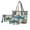 Blue-Shark, variant on LedBack Sunflower Hummingbird Printed Handbag and Wallet Set for Women Waterproof Purses Tote Bag with Wristlet Wallet Cosmetic Purse for Travel Walking, Yellow and Brown