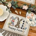 thumbnail image 6 of Easter Placemats Set of 4, Cotton Linen Heat Resistant Table Mats Non-Slip Washable Happy Easter Truck Bunny Eggs Gnome Placemat for Holiday Banquet Kitchen Table Decor, 6 of 7