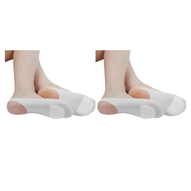 Calcetines de barco antideslizantes Sonducket 2 piezas para mujer color Blanco
