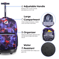 thumbnail image 5 of J World Boys and Girls Sunrise 18" Rolling Backpack for School and Travel, Galaxy, 5 of 7