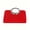 Red, variant on Women’s Red Pleated Evening Clutch Bag with Rhinestone Handle, Elegant Formal Party Wedding Prom Handbag, Crossbody Shoulder Chain Evening Bag