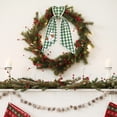 thumbnail image 4 of Halloween Wreath Accent Bow, Harvest Decorative Ribbon, Seasonal Fabric Wreath Accent Bow, Halloween Themed Fabric Ribbon Trinket, Farmhouse Checkered Wreath Ribbon for Front Door Wreath, 4 of 4