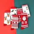 thumbnail image 6 of Yoyauz 6PCS Fun Christmas Socks For Men And Women, Gifts For Holiday Parties, Novel Holiday Socks, Fun Colored Holiday Socks, 6 of 6