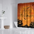 thumbnail image 4 of Happy Halloween Pumpkin Shower Curtain Set Funny Cute Horror Shower Curtain with Hooks Bathroom Decor Indoor Decorations OneSize, 4 of 4