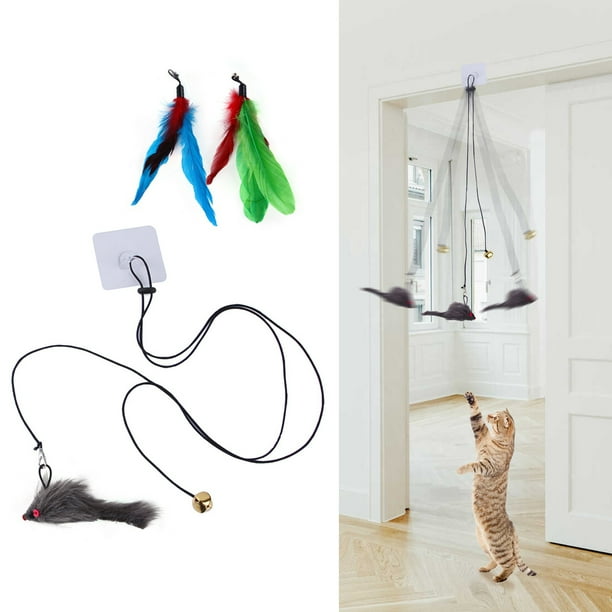 Interactive Cat Toys, New Spiral Clamping Teasing Cats Toys for Indoor