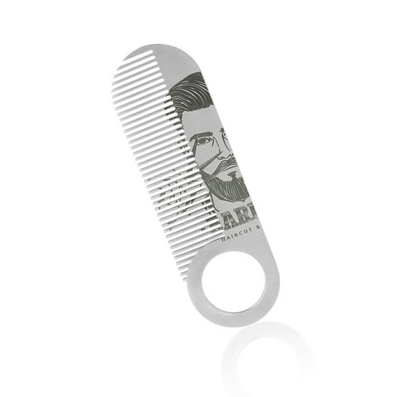 Stainless Steel Pocket Comb For Beard And Mustache Grooming Travel Essential