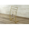 thumbnail image 3 of Kingston Brass SCC8257 Edenscape Freestanding Steel Towel Rack, Brushed Brass, 3 of 4