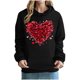 thumbnail image 5 of Fuera Del Hombro Manga Larga Tops para las Mujeres Impreso Sudadera con Capucha Cuello Redondo Sudadera Casual, Invierno Cálido Top para el Club de Trabajo Y el Uso Diario, 5 of 8