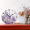 thumbnail image 2 of GZHJMY Purple Lavender Wall Clock,Silent Non Ticking 10 Inch Battery Operated Round Wall Clocks for Kitchen,Home,Bedrooms,Office Decor, 2 of 6