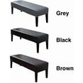 thumbnail image 6 of ABCISI Bench Cover, Stretch PU Leather Dining Room Bench Cover, Soft Waterproof Chair Cover, Oilproof Removable Washable Bench Seat Protector (Brown), 6 of 7