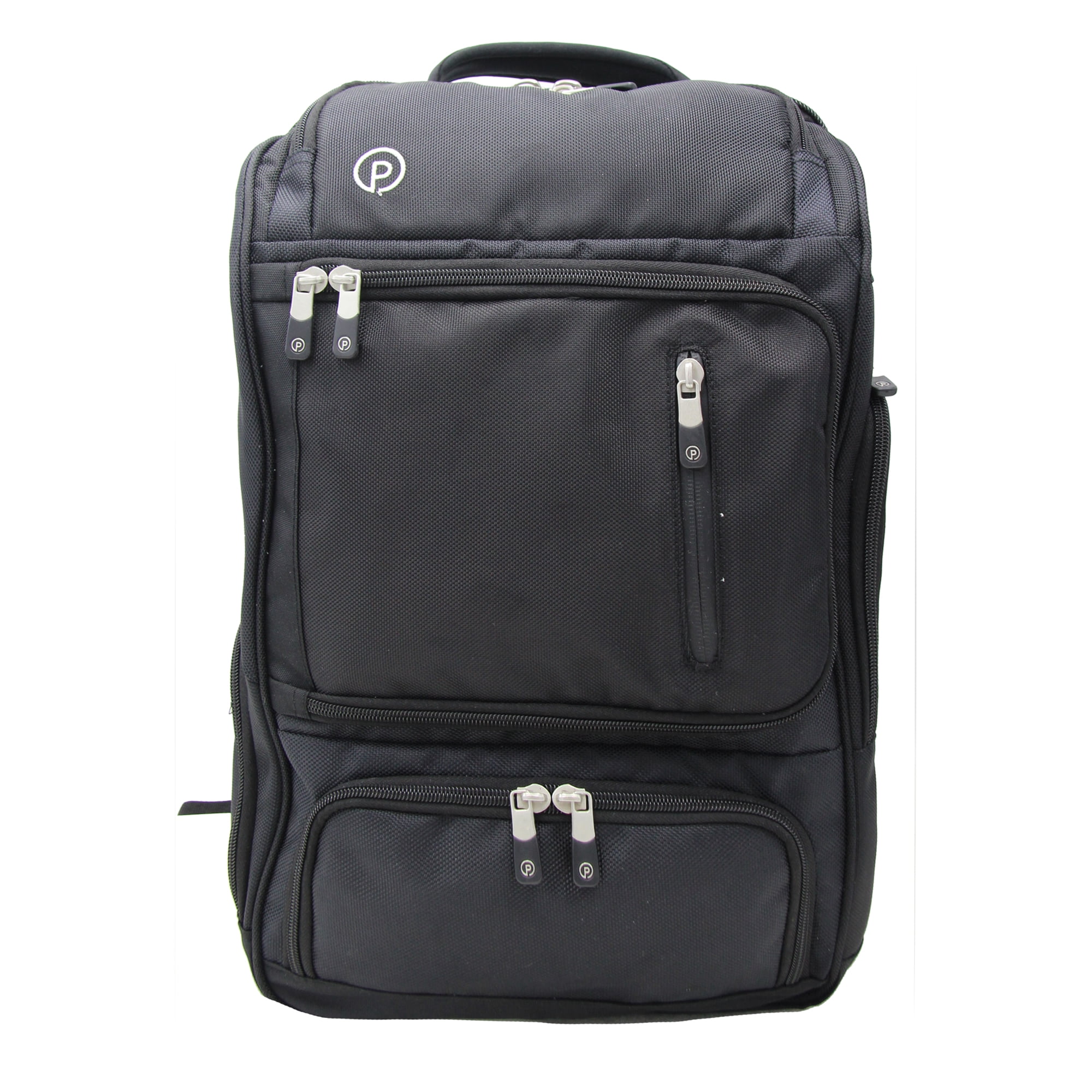 Protege 18 Weekender Travel Backpack with Laptop Pocket and Trolley Sleeve Black