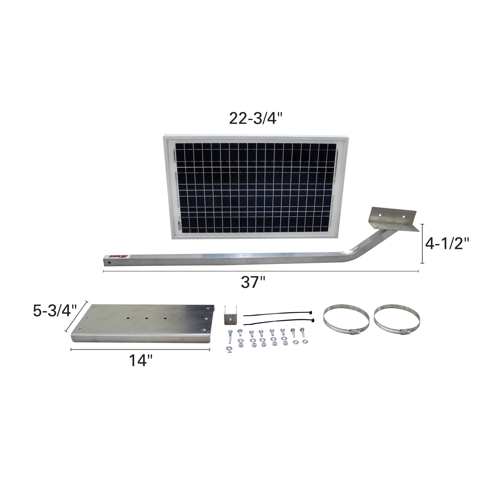 Extreme Max 3004.0665 12/24 Volt Solar Charging Station w/20W Solar Panel, Panel Arm, Digital Controller, and Wiring for Boats, Trolling Motors, Lifts, RV, Camping