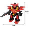 thumbnail image 5 of Gundam Figure Character Toys Diy Mini Figure Collection Toys Creativity, 5 of 5