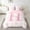 Pink H, variant on Pink Bow Comforter Set Twin,Initial Letter D Chic Romantic Bedding Set,Princess Style Bowknot Love Hearts Girly Fairy Bed Set 7 Pieces(Comforter Fitted Flat Sheet Pillowcase Pillow Cover)