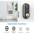 thumbnail image 2 of Smart Lock Fingerprint Electronic Deadbolt Door Lock with Keypad-Bluetooth,Keyless Entry Smart Deadbolt,Free App Control,IC Card,Ekeys Sharing,Passcode,Auto Lock,Support Google Home, 2 of 7