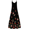 thumbnail image 3 of Black Womens Sleeveless Slip Dresses Floral Graphic Loose Fit Dresses Sun Dress for Ladies Vneck Brunch Maxi Long Fall Summer Dresses 2025 Clothes Trendy M, 3 of 3