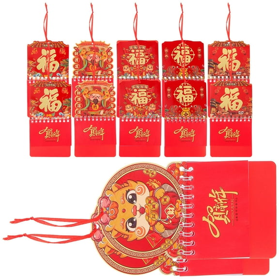 HOMEMAXS  12 Pcs Calendars Year Mini Hanging Premium Paper Wall Office