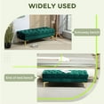 thumbnail image 4 of HOMCOM Velvet Upholstered Bench Button Tufted End of Bed Bench for Bedroom, 4 of 10
