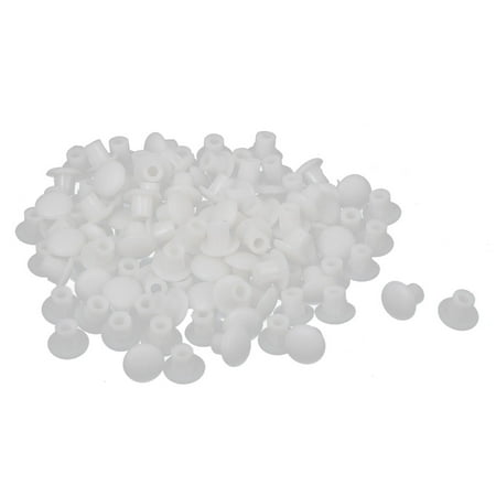 5mm Dia Hole Plastic Round Shaped Furniture Cover Screw Caps Lids 100 ...