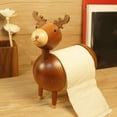 thumbnail image 4 of Paper towel rack creative home solid wood kitchen toilet paper roll holder, 4 of 7