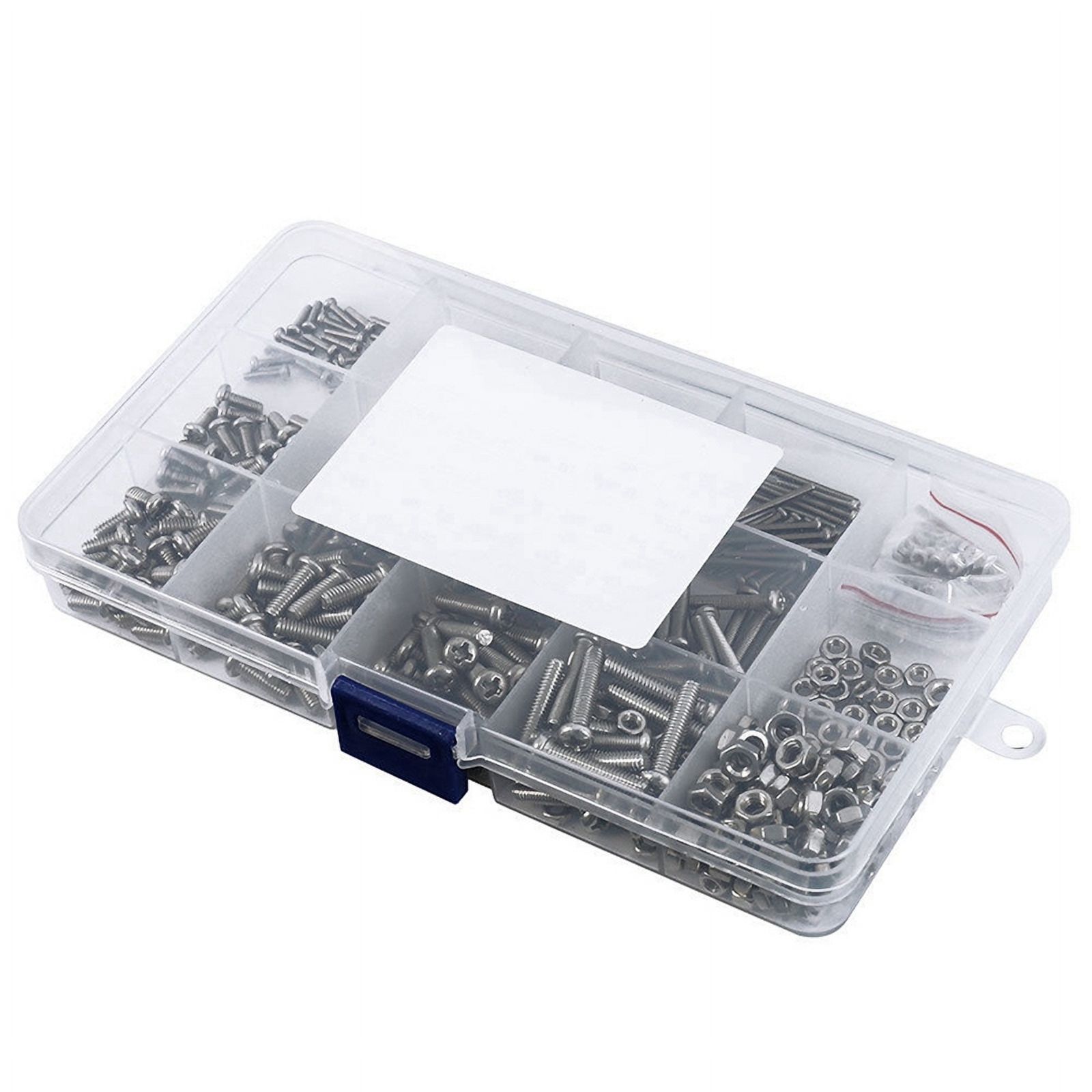 960Pcs/Set M2 M2.5 M3 Din7985 Gb818 Steel Recessed Pan Screws Screws Assortment Kit Hw028