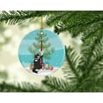 thumbnail image 2 of American Polydactyl Cat Merry Christmas Ceramic Ornament 2.8 in x 2.8 in, 2 of 3