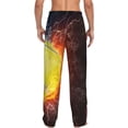thumbnail image 3 of Picia Tennis Ball On Fire And Water Mens Soft Woven Cotton Elastic Waistband Sleep Pajama Pant Lounge Sleep Pant With Pockets And Drawstring-Small, 3 of 9