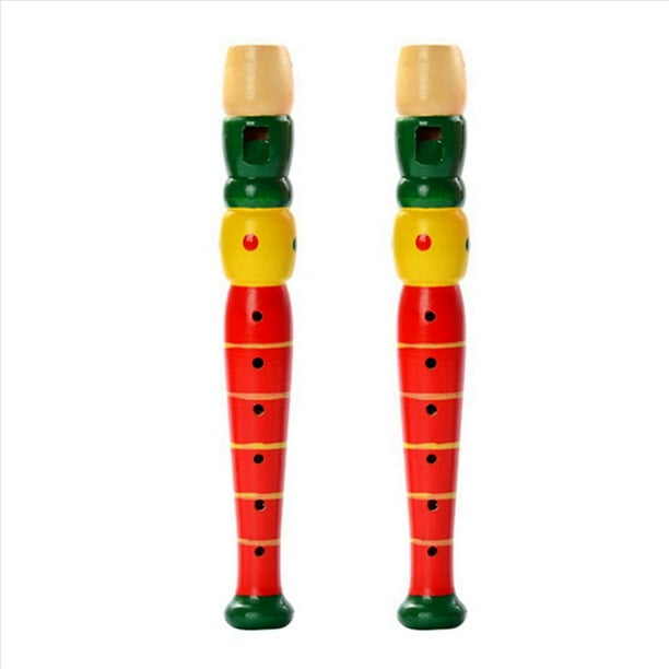 2X Silbato para BebéS, NiñOs, Juguete de Aprendizaje Musical, Instrumento Musical de Flauta para NiñOs, NiñOs PequeñOs, Regalo de CumpleañOs