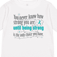 thumbnail image 4 of Inktastic Ovarian Cancer Being Strong Girls Long Sleeve Toddler T-Shirt, 4 of 5
