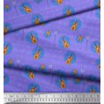 thumbnail image 2 of Soimoi Japan Crepe Satin Fabric Notes & Guitar Musical Instrument Print Fabric by the Yard 42 Inch Wide, 2 of 3
