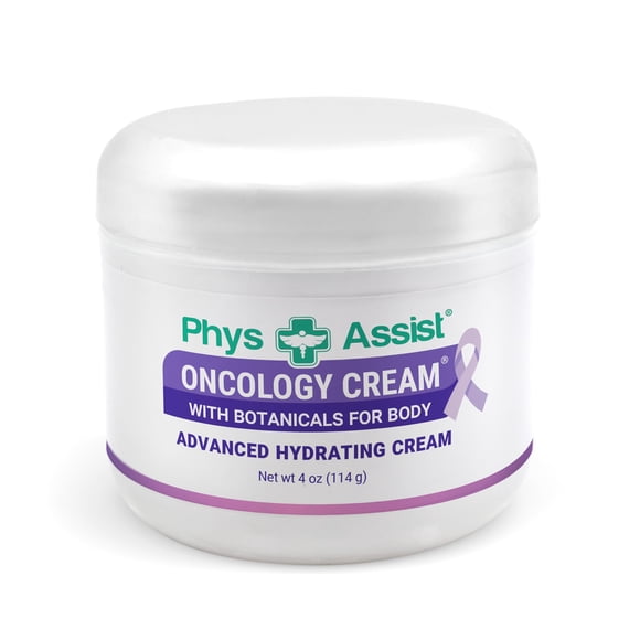 PhysAssist - Crema corporal oncol&oacute;gica con bot&aacute;nicos, 4 onzas. Calmante e hidratante para la piel estresada. Hecho con aceites de lavanda, cal&eacute;ndula y menta. No irrita