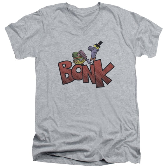 Dexters Laboratory - Bonk - Slim Fit V Neck Shirt - Small
