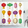 thumbnail image 1 of Ambesonne Colorful Shower Curtain, Folk Chinese Celebration, 69"Wx75"L, Multicolor, 1 of 3