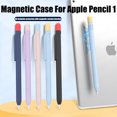 thumbnail image 2 of Stylus Cover Silicone Pen Case For Apple Pencil 1 Color Matching Stylus Protective Case Non-slip Anti-fall iPad Pen 1 Cover Light Blue, 2 of 6