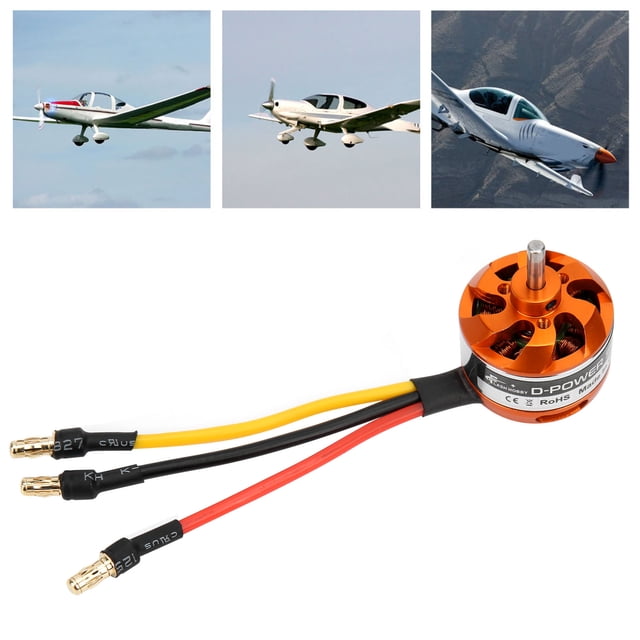 Moteur d'Avion à Aile Fixe RC, Moteur Sans Balais RC Avion Fixe avec Adaptateur Remplacement pour RC Avion Fixe