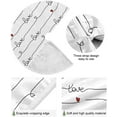 thumbnail image 2 of FMSHPON Valentines Mother's Day Love Line Xmas Christmas Tree Skirt Stand Mat for Holiday Party Decoration Indoor Outdoor 48 inches, 2 of 6