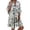 AA-Grey1621, variant on XIAONU Tiered Loose Fit Mini Dress for women Turn Down Collar Three Quarter Bell Sleeve Daily Summer Short Tunic Dress