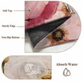 thumbnail image 6 of Pink White Spring Floral Round Area Rug 3.3 FT, Non Slip Small Entryway Kitchen Mat, Vintage Flowers Watercolor Washable Soft Circular Rug Non-Shedding Door Mat for Bathroom Playroom Kids Room, 6 of 9