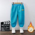 thumbnail image 2 of Nrmvnmi Toddler Boys Thin Elastic Waist Sport Jogger Pants Kids Athletic Casual Cuffed Pull On Outwear Sweatpants, 2 of 3