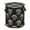 Bird Faces On The Black Background, variant on Pop-Up Collapsible Laundry Hamper With Zippered Lid Dual Handles 50L Aztec Print Pattern