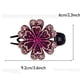 thumbnail image 4 of Fiudx Pinza para El Pelo con Doble Flor y Diamantes de Imitación, Diseño de Perlas Flexibles, para Mujer, 4 of 4