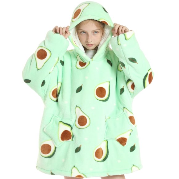 Oversized Hoodies Sweatshirt Winter Hoodies Fleece Comfortable Plush Blanket Sweatshirt with Big Pocket Wearable Blanket Hoodies As Birthday Gifts for Women Men Adults Kids