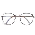 thumbnail image 2 of D-GROEE Blue Light Glasses Men Women, Cat Ears Round Metal Frame Clear Lenses, Round Clear Computer Gaming Eyewear, 2 of 8