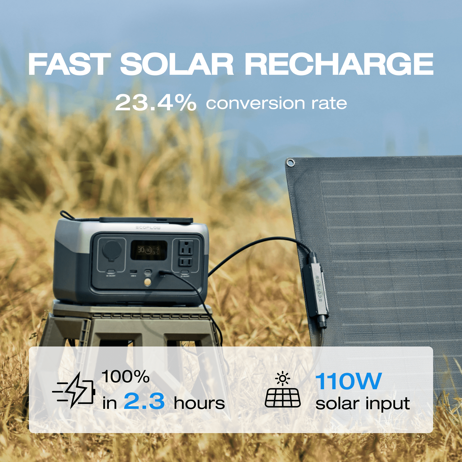 300w portable power station and 40w solar panel combo ALLWEI PPS300 Portable Power Station - 300W