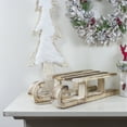 thumbnail image 2 of Northlight Rustic Wooden Sleigh with Twine Rope Christmas Wall Decoration - 16", 2 of 7