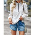 thumbnail image 2 of REDHOTYPE Winter Sweatshirt Jacket Zip Stitching Casual Women, 2 of 6